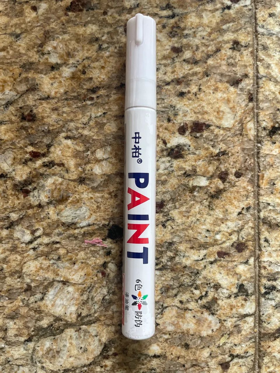 Caneta Tinta Permanente A Prova Dágua Pinta Metal, Plástico