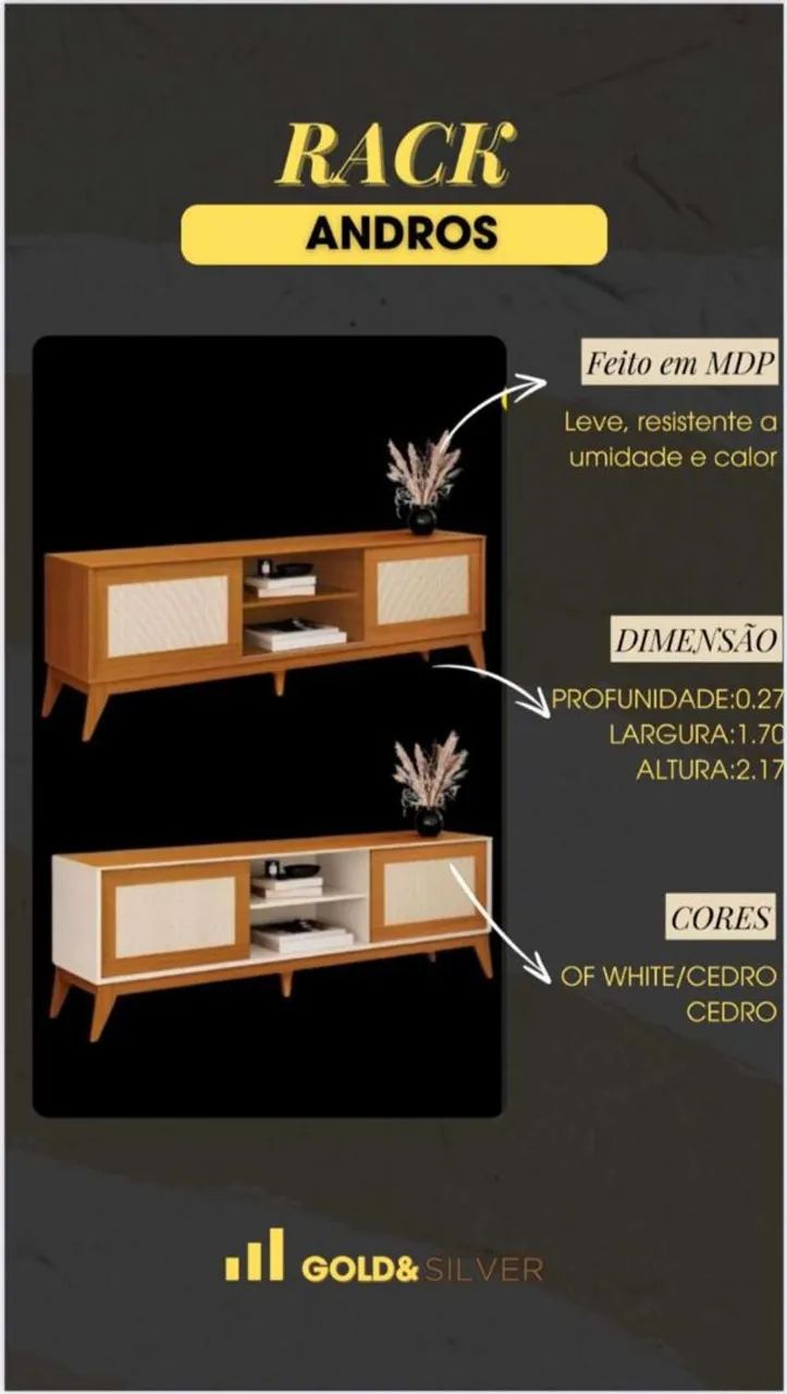 Rack Andros - Design Moderno e Elegante