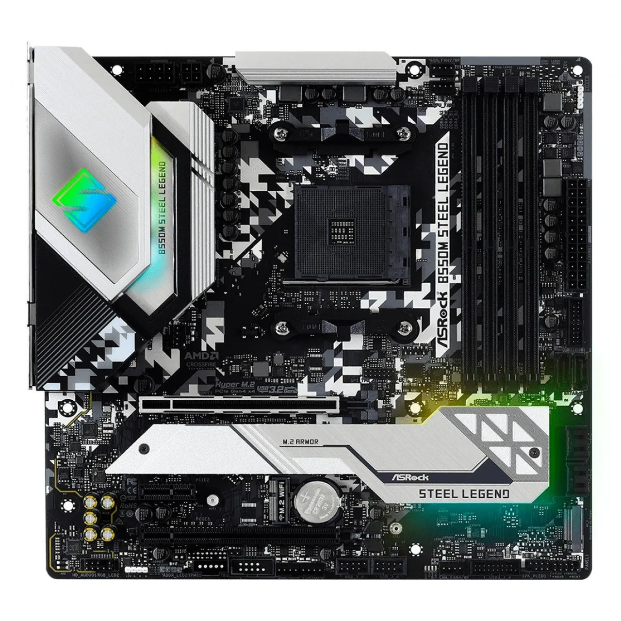 Placa-Mãe ASRock B550M Steel Legend