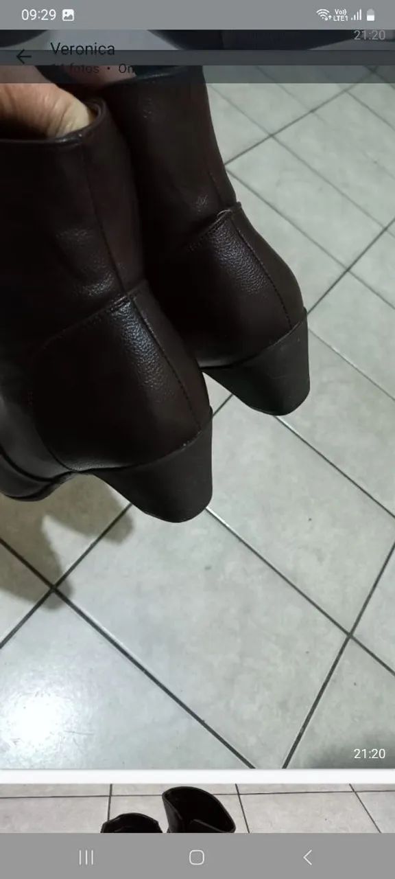 Bolsa ombro + bota cano baixo +sapato - Foto 4