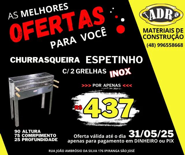 Churrasqueira Espetinho Inox 