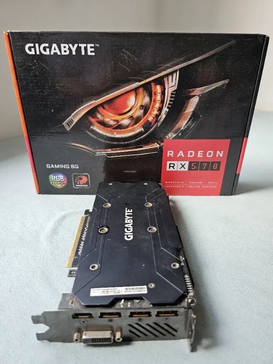 Placa de vídeo Gigabyte Amd Radeon Rx 570 Gaming 8GB - Foto 4