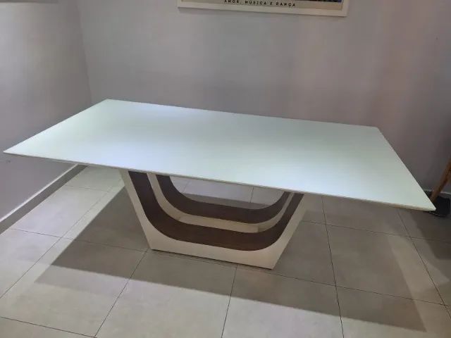 Vendo mesa de jantar branca - Foto 4