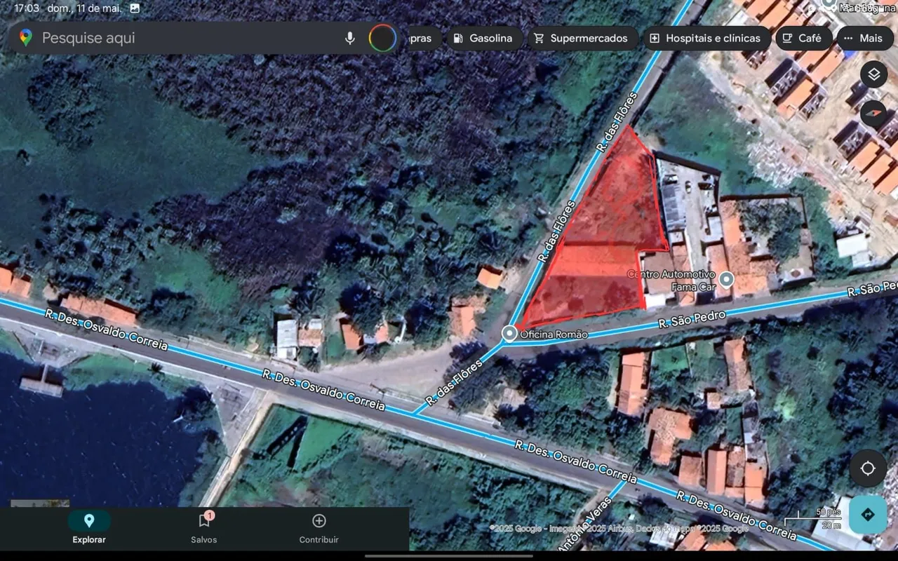 VENDO TERRENO COM APROXIMADAMENTE 2.800m²
