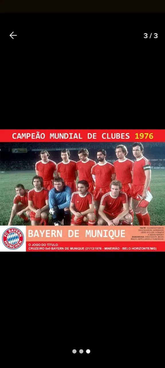 Camisa Bayern Munich Mundial Clubes 1976 Jogo #13 Fred Arbinger  Certificada  - Foto 3