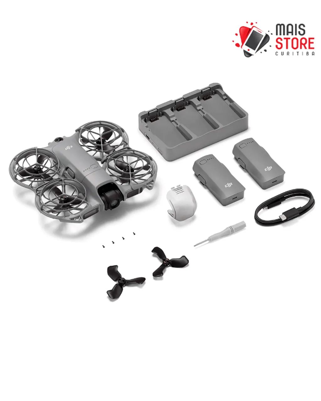 Drone Dji Neo 2 Fly More Combo (Sem Controle) - Lacrado na Caixa