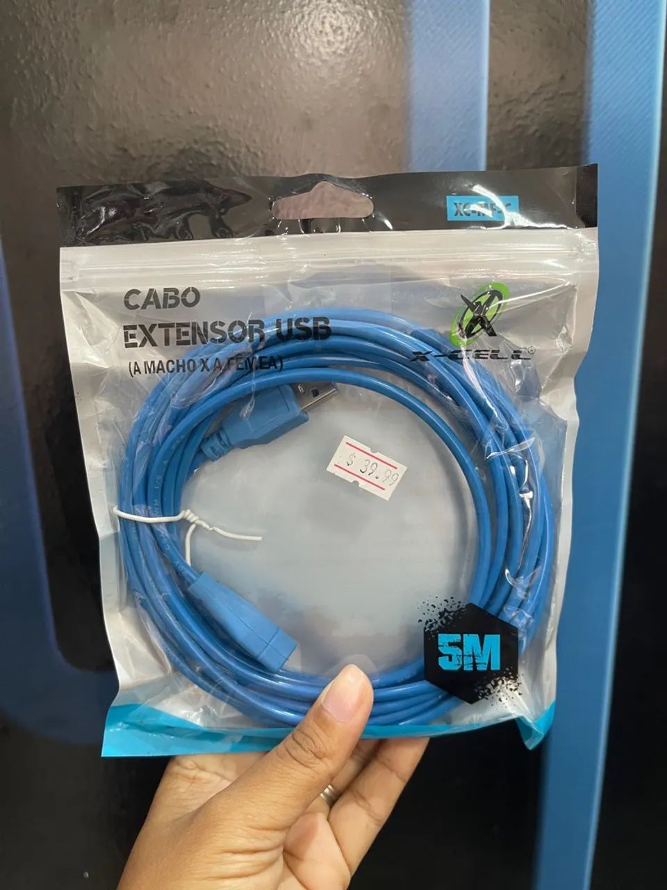 Cabo Extensor USB 5 Metros - Macho x Fêmea