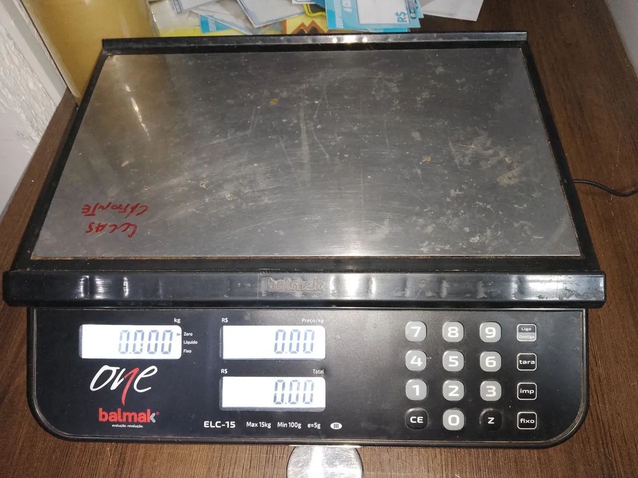 Balança Balmak 15kg +Fonte e Selo Imetro