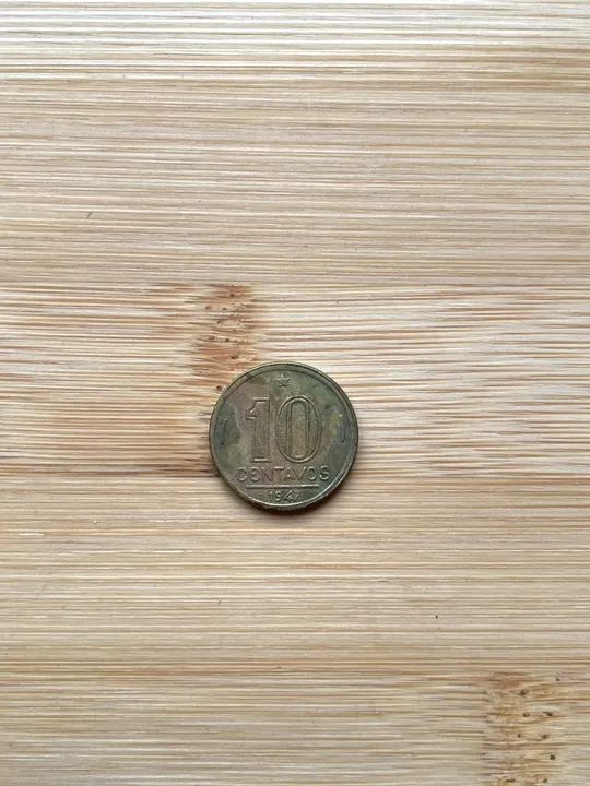 Moedas 10 centavos 1947 e 1948  - Foto 3