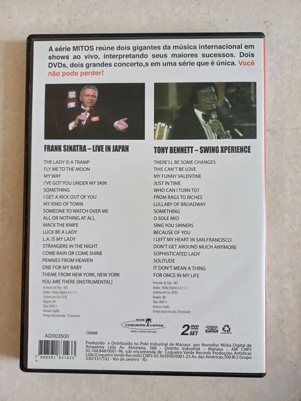 Frank Sinatra + Tonny Benet - DVD seminovo - Foto 2