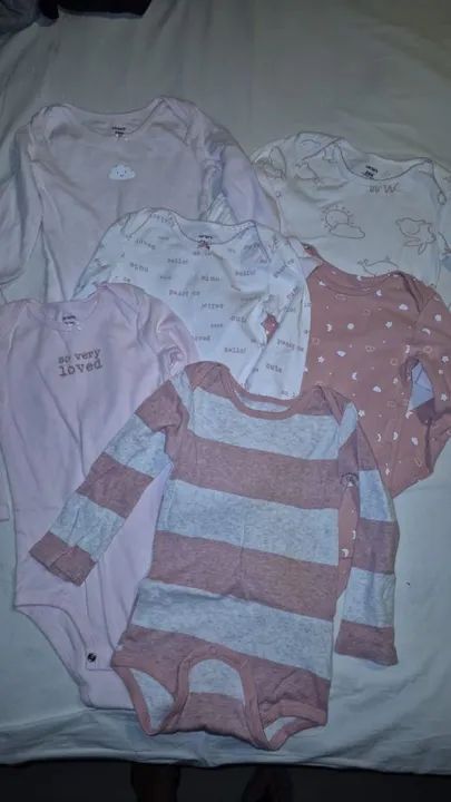 Conjunto de 6 bodies Carter's - 2 anos