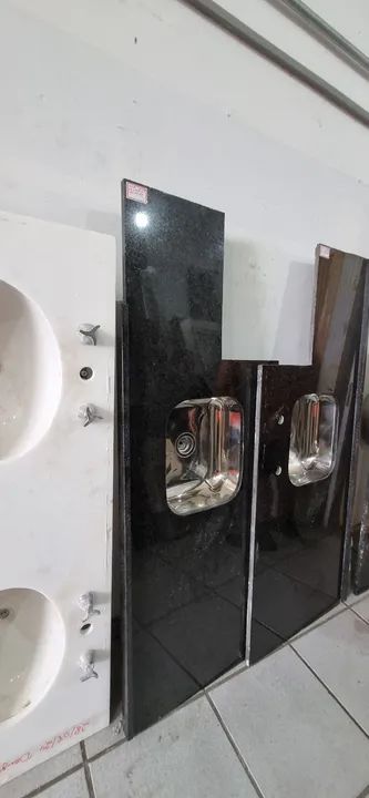 Pia cozinha pedra são Gabriel com recort - Foto 6