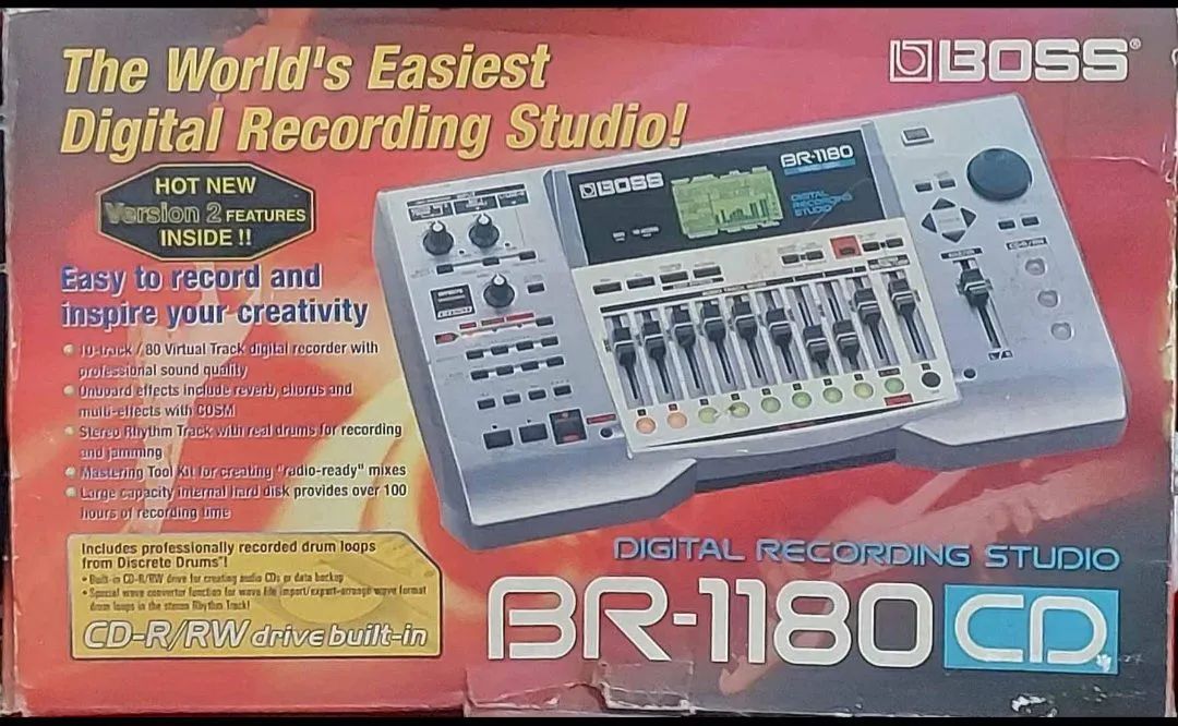 Gravador de CD Boss BR-1180 - Hard Disk - Digital Recording Studio - Foto 4