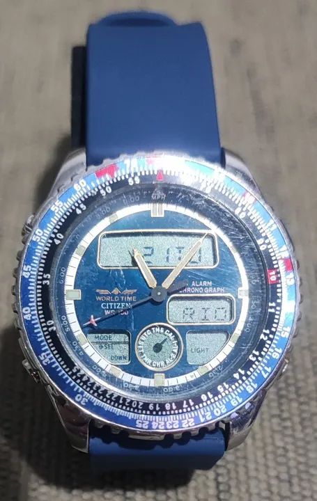 Relógio Citizen C420 World Time WR100 - Foto 2