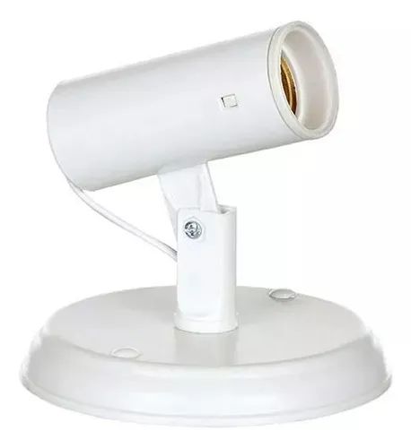 PROMOÇÃO! Spot Liso Direcionável 110v/220v Soquete E27- PONTA DE ESTOQUE - Foto 2
