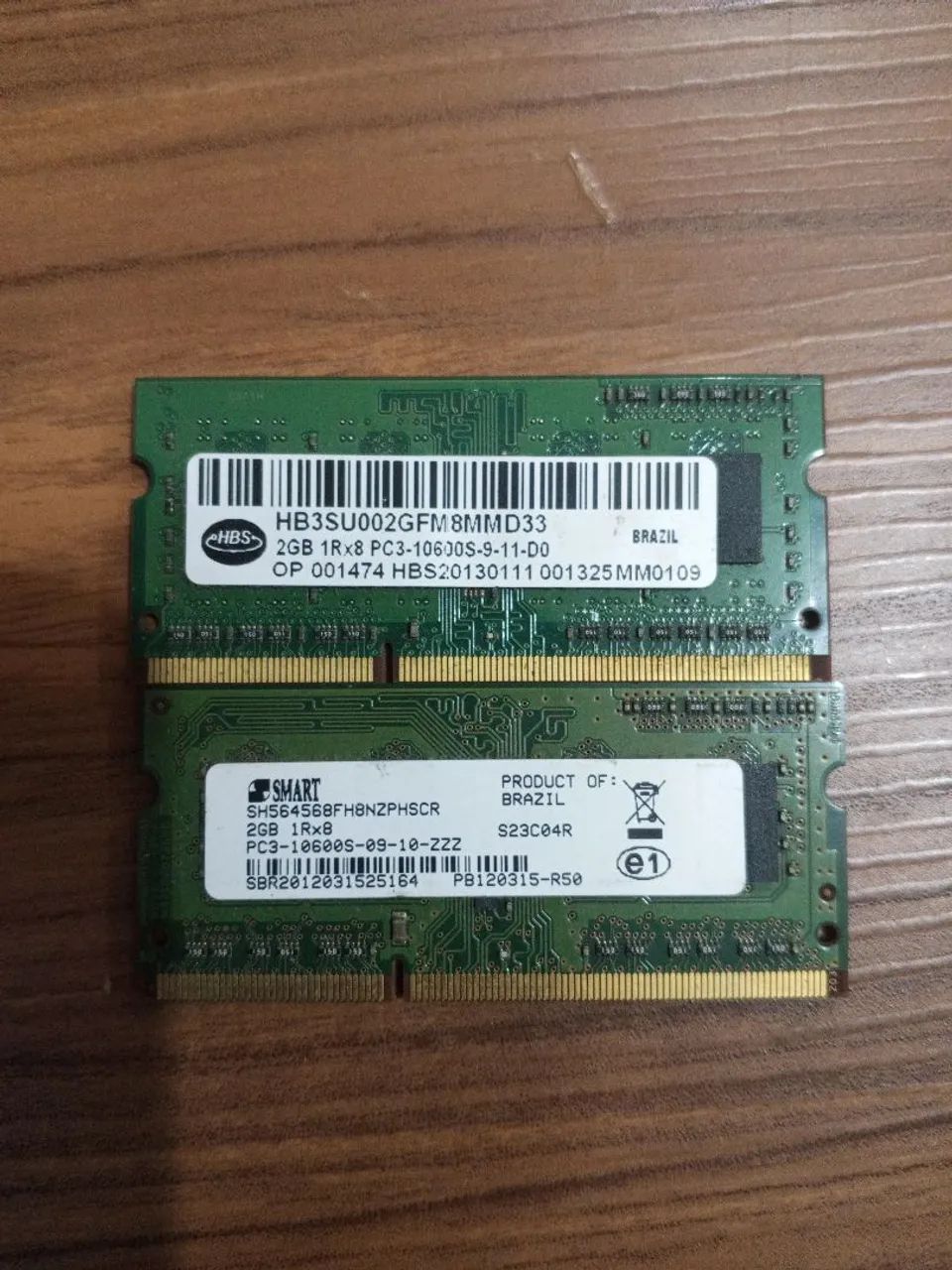 2 Memória RAM DDR3 2GB cada
