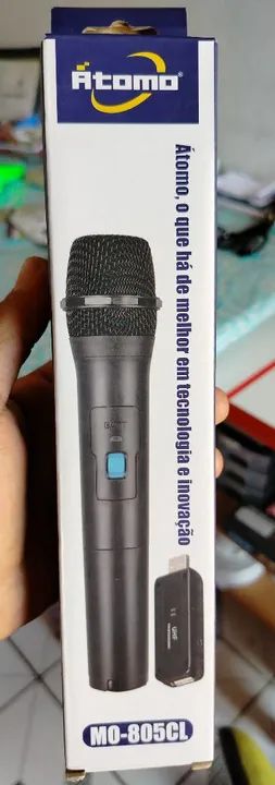 Microfone sem Fio Átomo MO-805CL - Novo