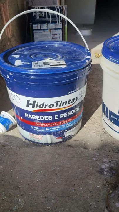 Tinta para Paredes e Reboco Hidro Tintas 15L e Massa Corrida Lux 25kg - Foto 3