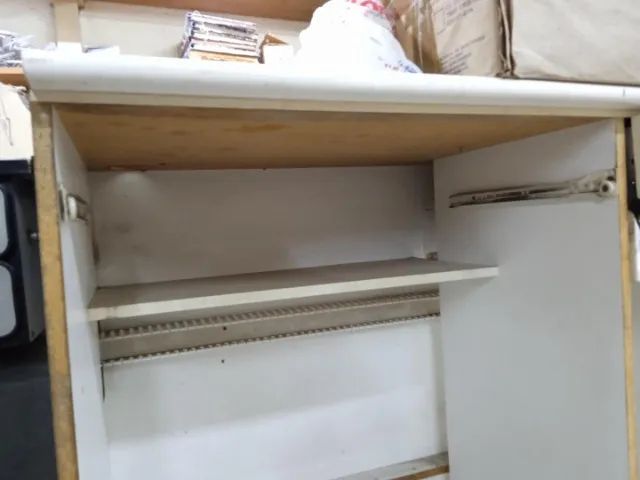 Mesa de escritório c/ 2 gavetas em MDF Branco 77 cm x 100 cm x 66 cm - Foto 3