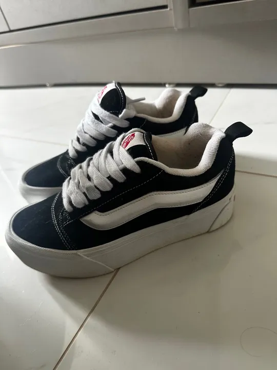 Tênis Vans Knu Skool Stack Platform Preto