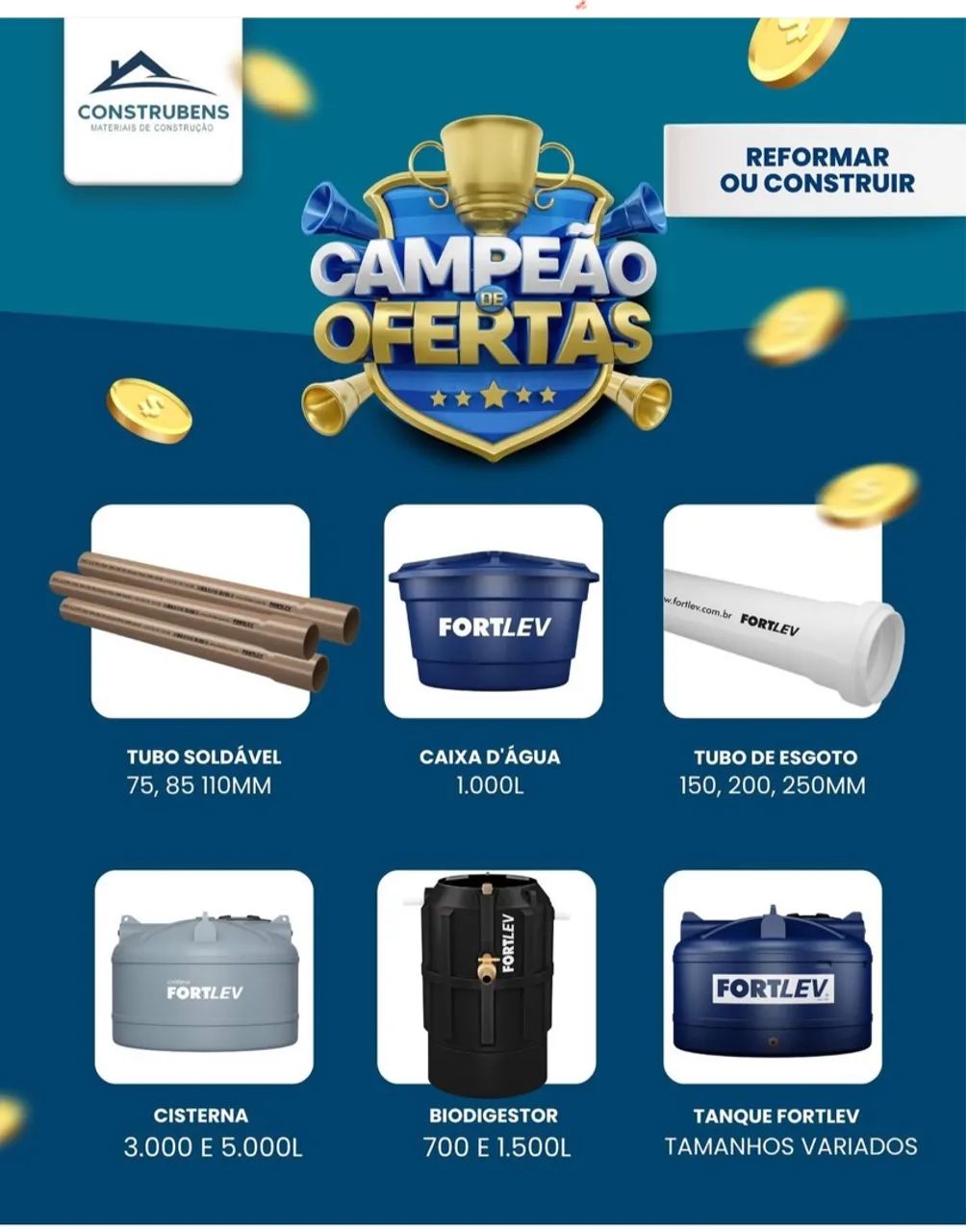 Caixas d'água Fortlev com preços imbatíveis! - Foto 2