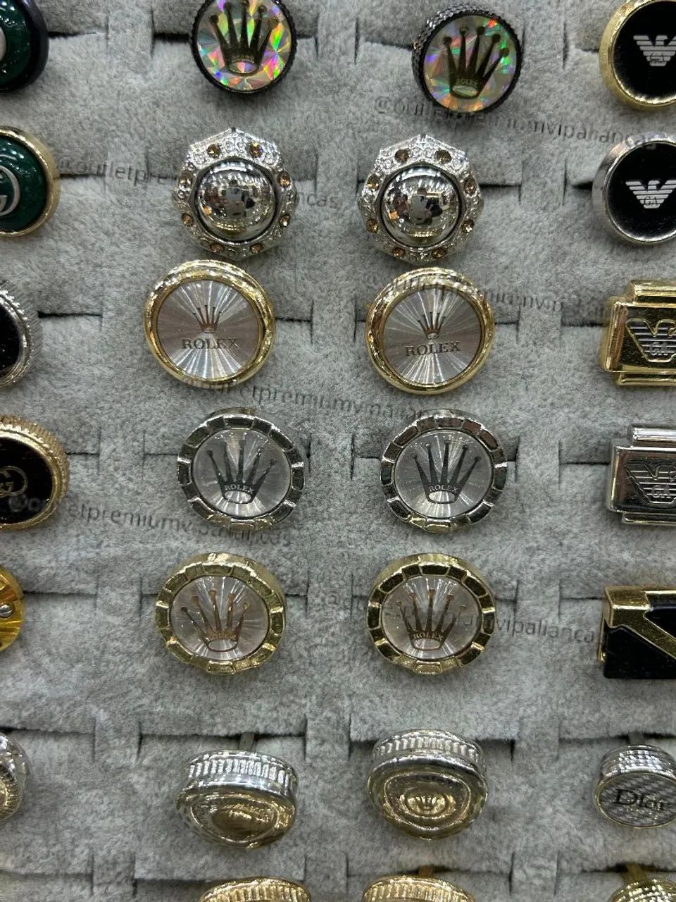 Abotoaduras de luxo louis Vuitton rolex Versace cartier bvlgari  - Foto 3