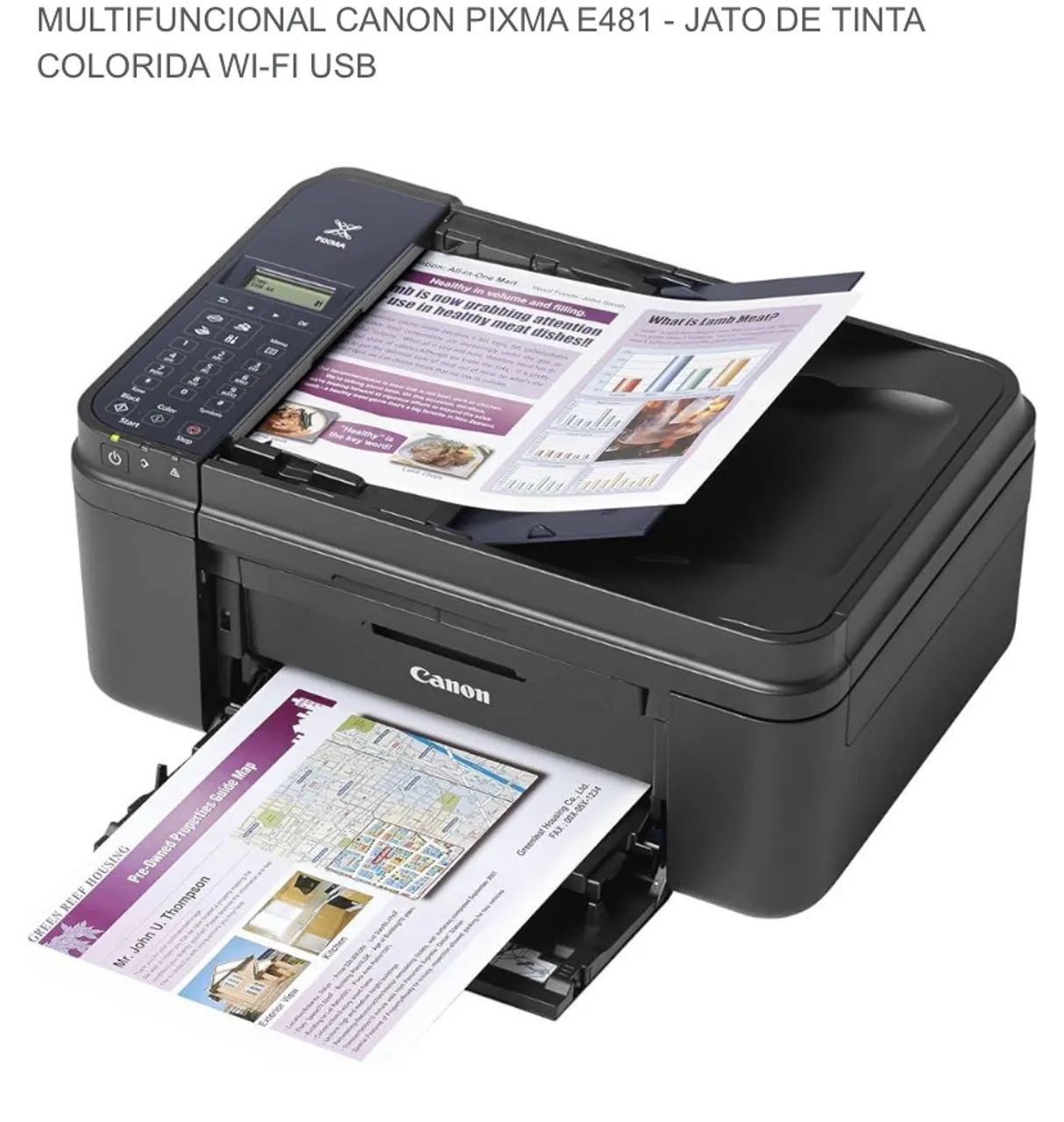 Impressora Multifuncional Pixma Canon E481 -R$ 299,90 