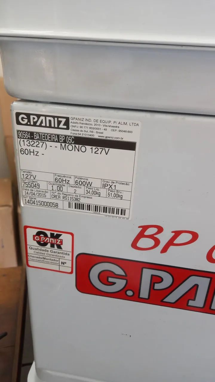 Batedeira Industrial G. Paniz BP 05C - Foto 5