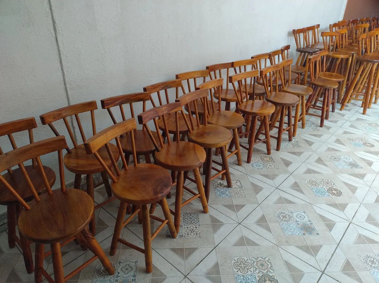 Banqueta madeira maciça peroba - Foto 3