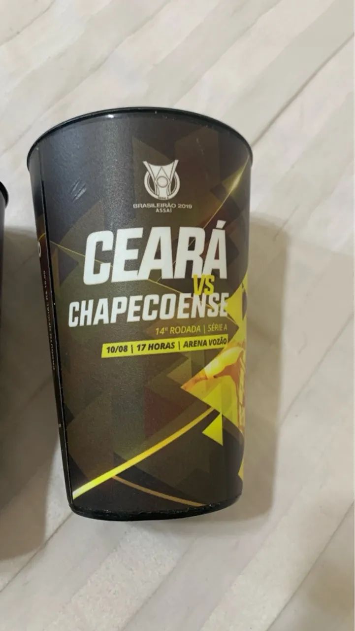 Copo do jogo Ceará x chapecoense 2019 - Foto 3