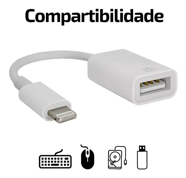 Cabo Adaptador OTG Para Iphone IOS USB 3.0 - Foto 5