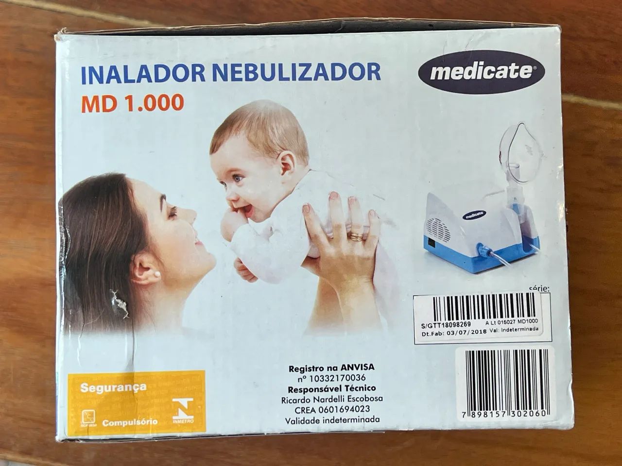 Inalador nebulizador Medicate MD 1.000 completo - bivolt  - Foto 2