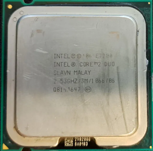 Processador Intel Core 2 Duo E7200 Funcionando