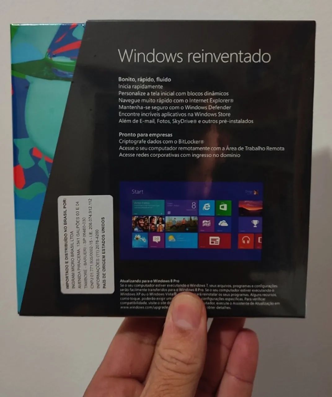 Windows 8 PRO Box Original - 2 Mídia 32/64 Bits. - Foto 3
