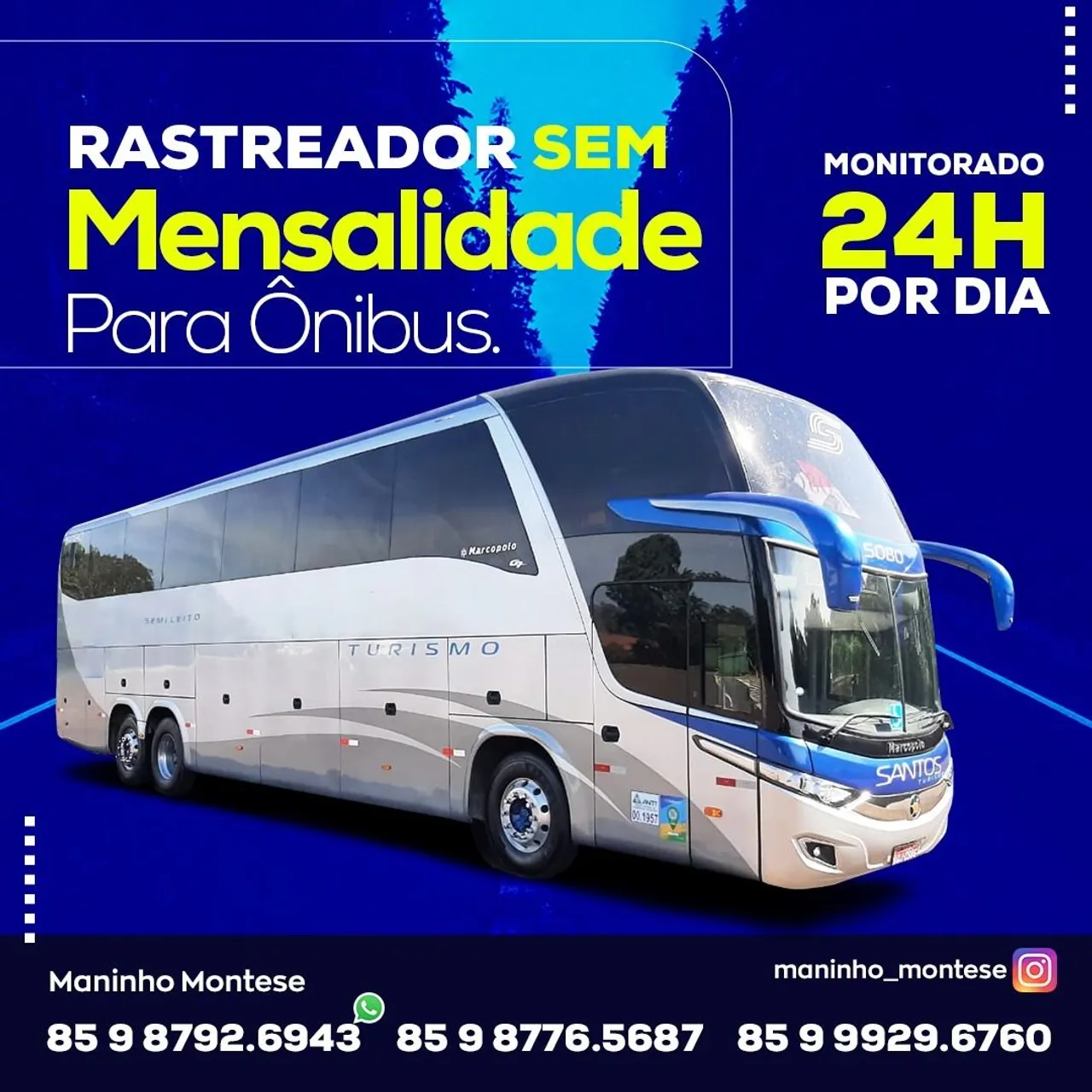 Tenha Seu Proprio Rastreador Vans Micro Ônibus A partir R$:1,00. ao Dia