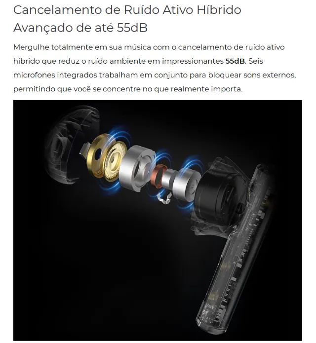 [NOVO] Fone KZ Carol Bluetooth 5.4 - Áudio Premium Cancelamento de Ruído - Foto 3