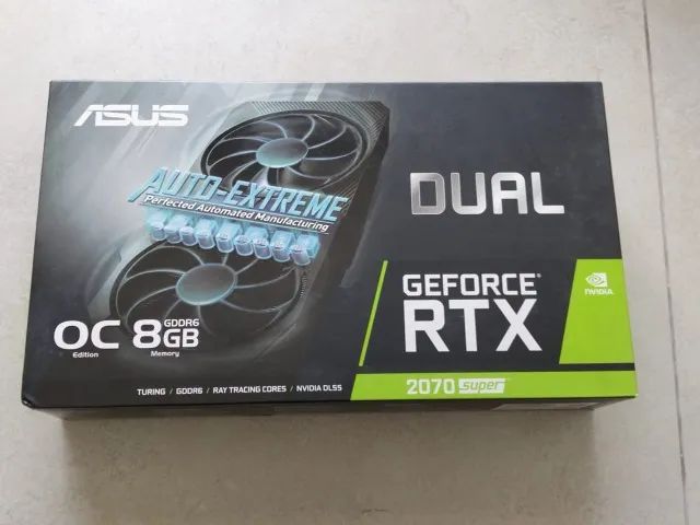 Placa de Video Asus Rtx 2070 Super 8gb Gddr6 Dual Oc Edition