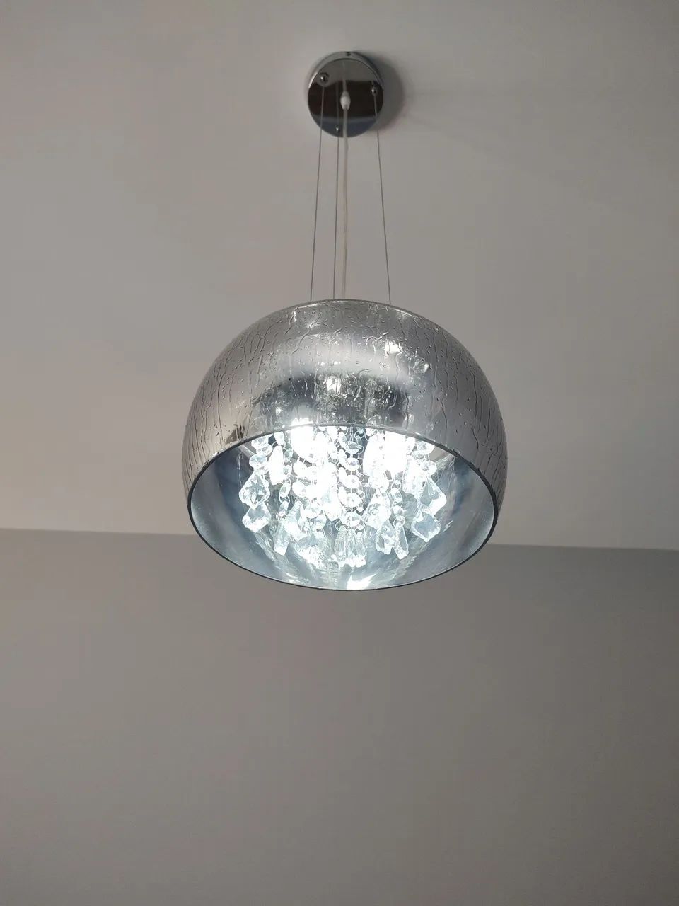 Pendente Lustre de pedras para mesa de jantar 