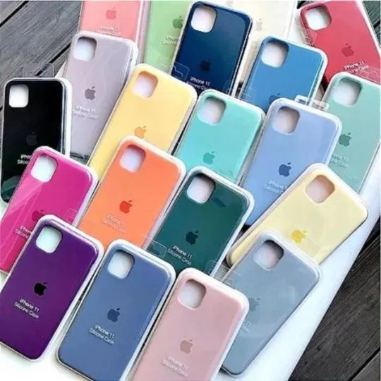 Capa Case Silicone Aveludado Iphone 11, 13, 14 pro max Com Embalagem 1 unid cores diversas - Foto 3