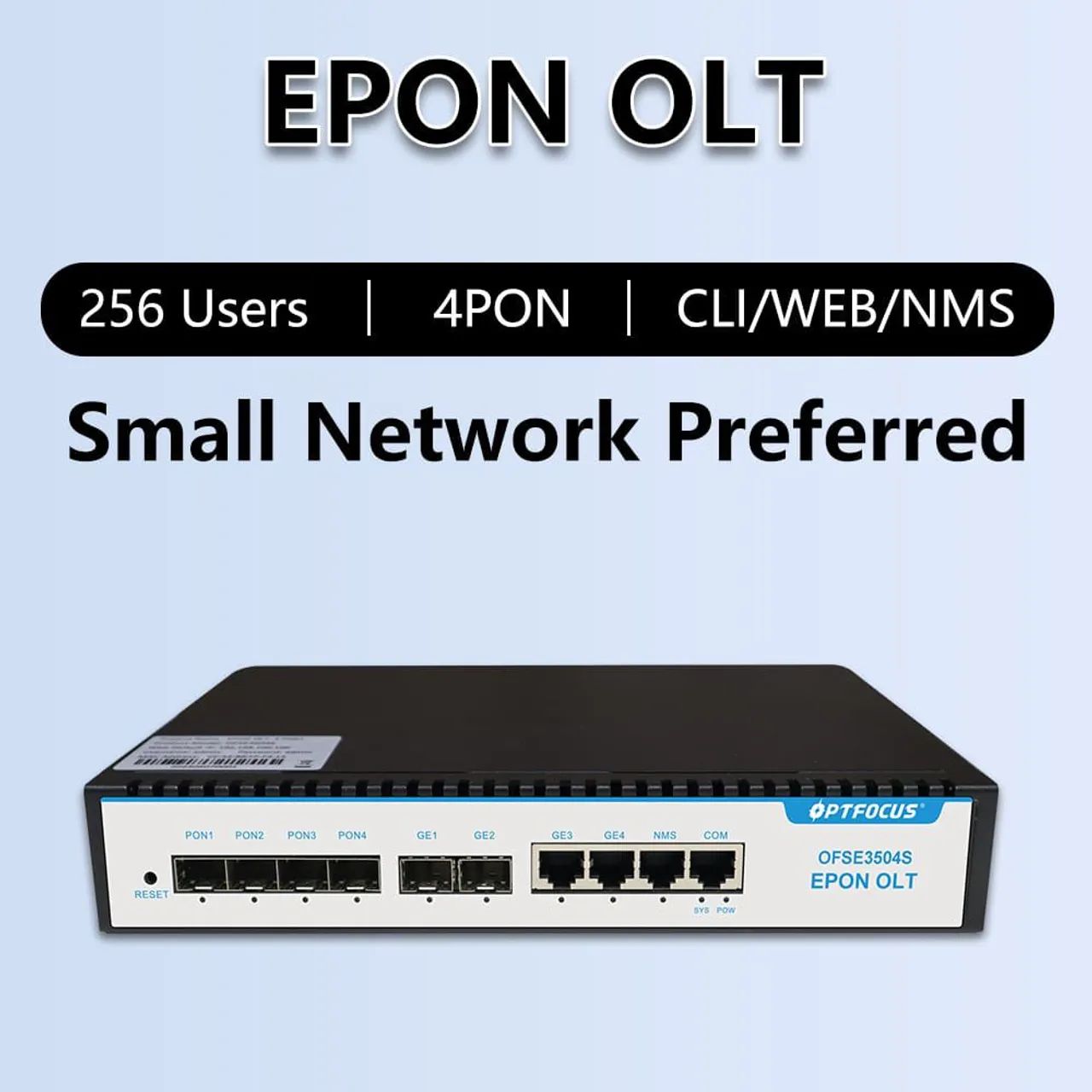 Olt Optfocus epon 256 clientes Nova