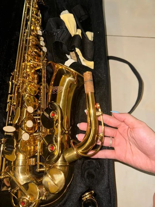 Saxofone Tenor Winner - Dourado - Ótimo Estado - Foto 5