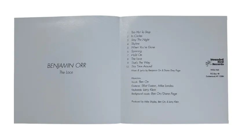 Cd Benjamin Orr- The Lace *ex The Cars Hard Rock Anos 80 Importado