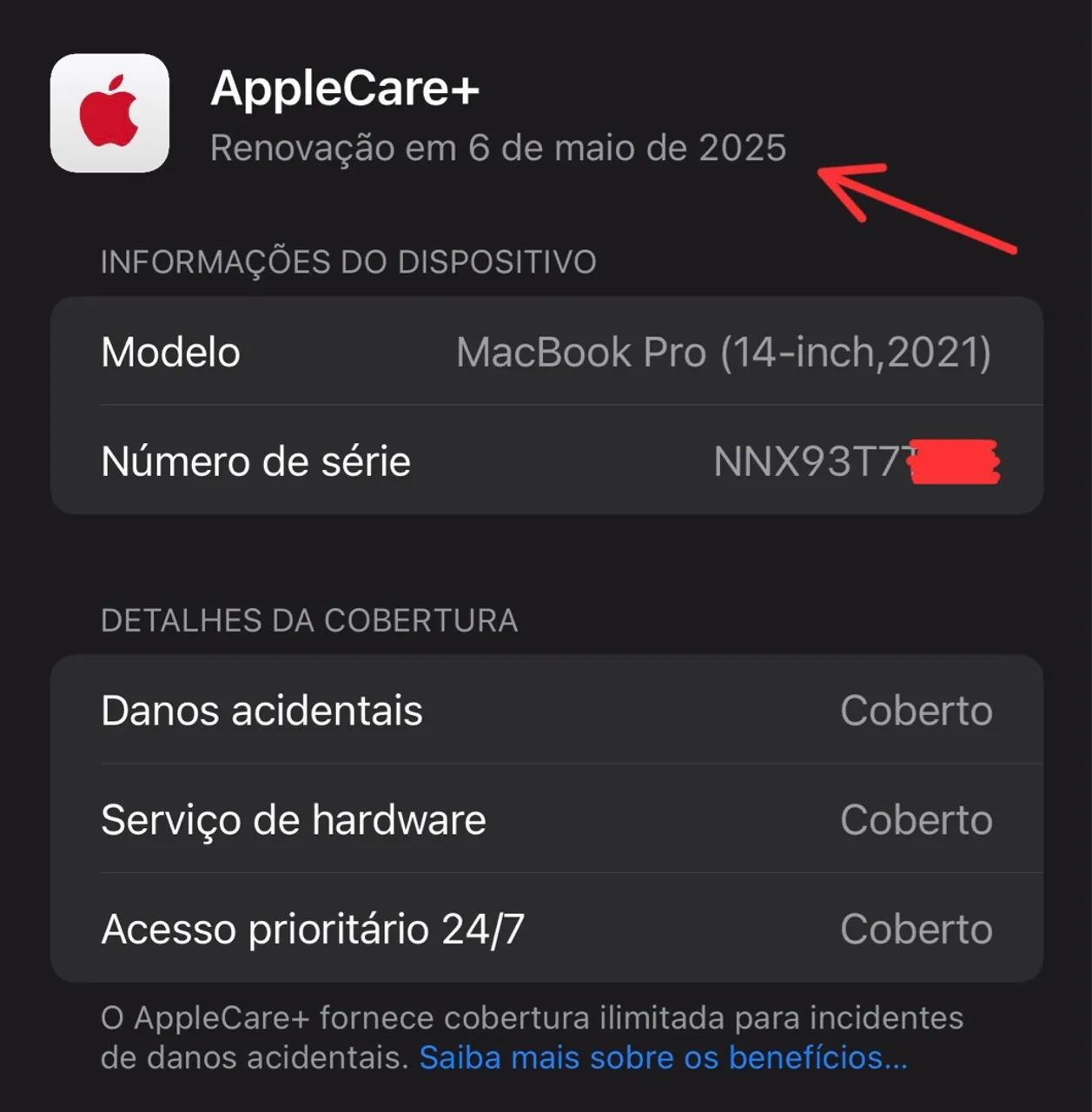 Macbook pro 14 polegadas chip m1 pro 16gb / 512gb LOJA FÍSICA com AppleCare+ ( 16 / 512 ) - Foto 2