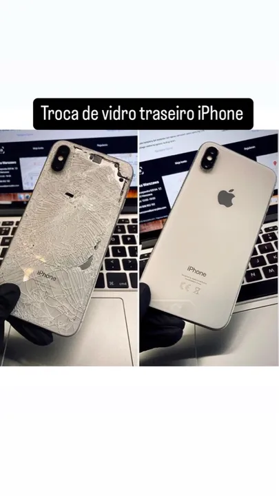 iPhone faço troca de tela ou tampa traseira qualquer modelo