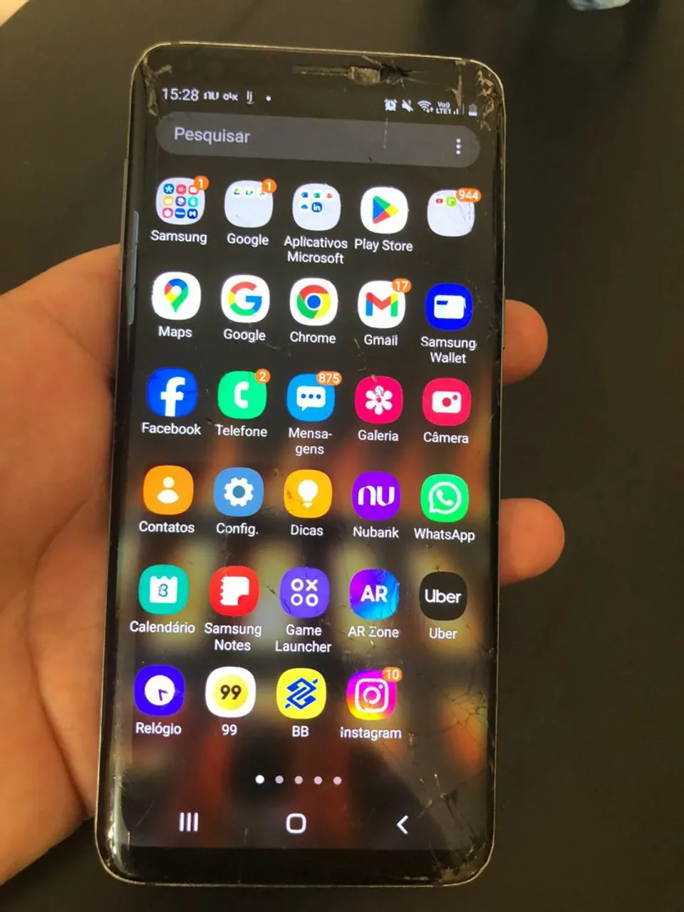 S9 Samsung com detalhes