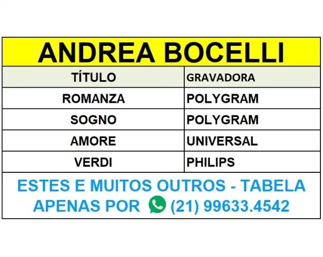 4 Cds do cantor Andrea Bocelli - Foto 5