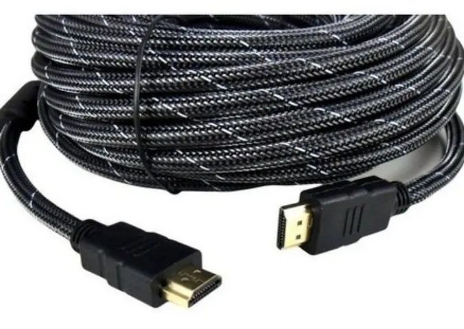 Cabo HDMI HDTV 20M. Nylon- VERDE