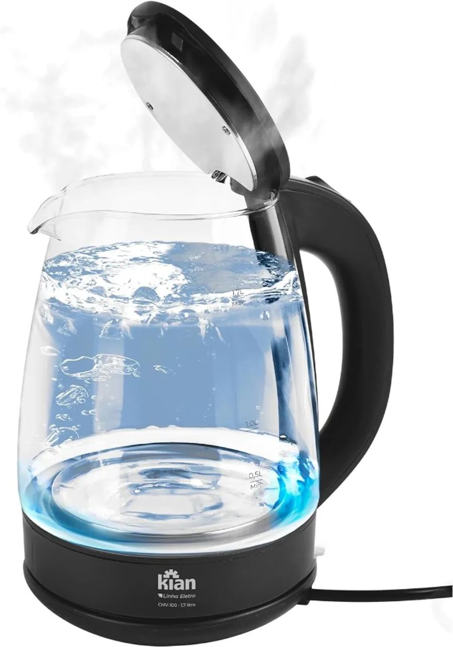 Chaleira Elétrica 1,7L Vidro 127V CHV-100 Kian