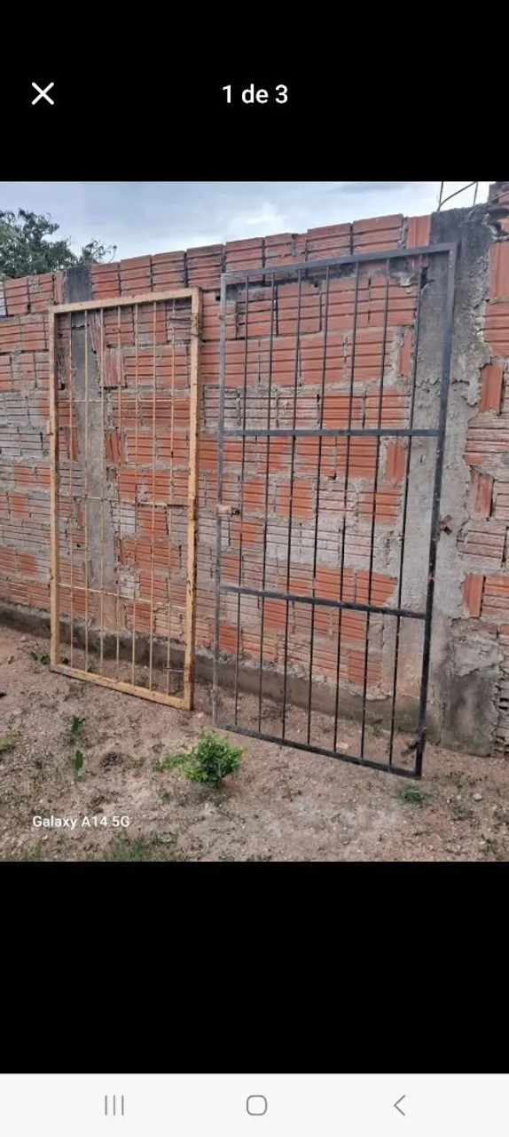 Portão de ferro para segurança
