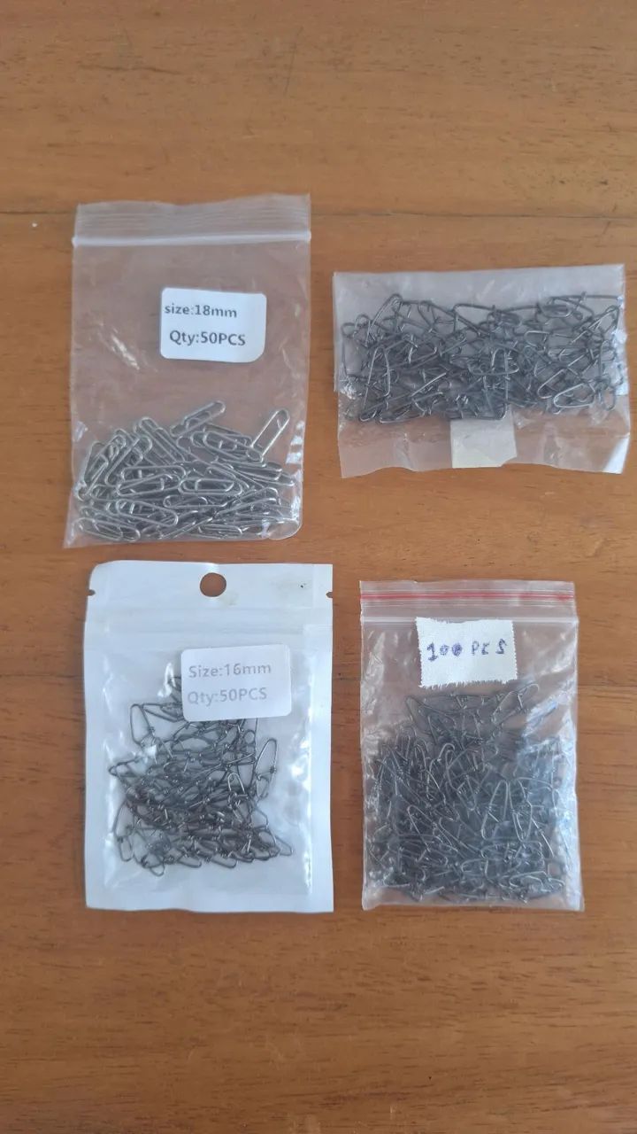 100 Snap Trava Rápida para Pesca - Foto 4